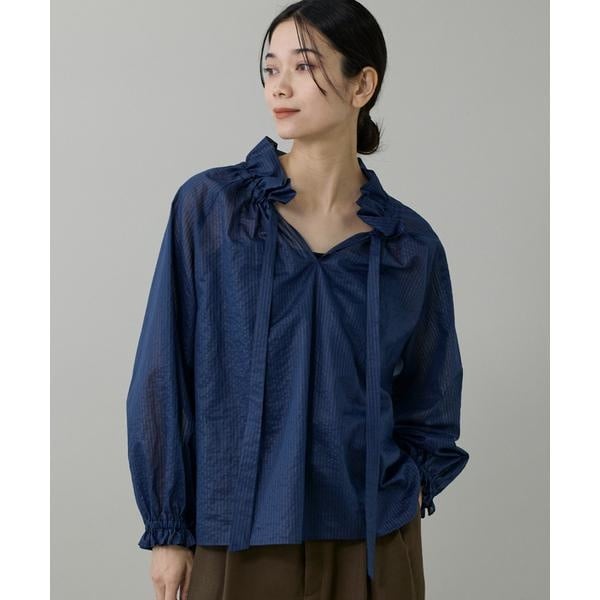 cocollo CLOVE ヴィンテージライクテンセルデニムシャツ クローブ