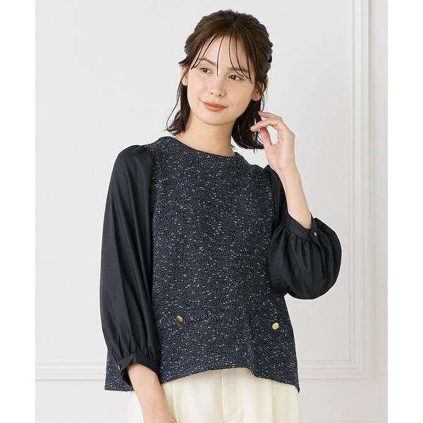 バックリボンフレンチスリーブブラウス | イネド(INED) | マルイウェブ