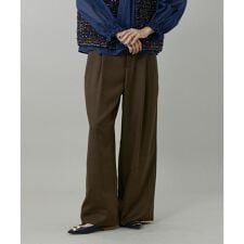 ライトカルゼ ベルテッドワイドパンツ