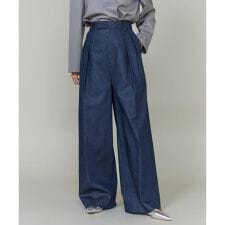 イネド(INED)の《三尋木奈保コラボ・Oggi11月号掲載商品》大人ワイドデニムパンツ