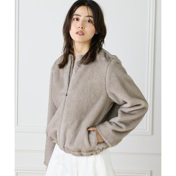 ミルキーシアースタンドカラーパーカーブルゾン | ノーブル(Noble