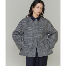 ノーカラーショートコート