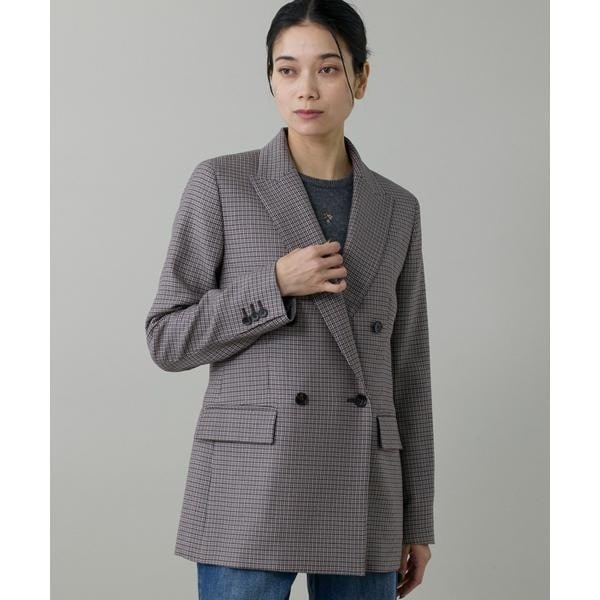 《大きいサイズ》定番ダブルブレストジャケット