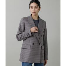 《大きいサイズ》定番ダブルブレストジャケット