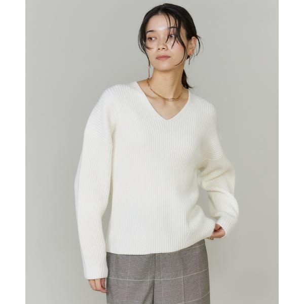 大きいサイズ》オーバーサイズVネックニット | イネド(INED) | マルイ