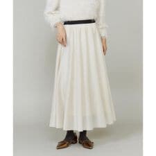 シェルプリーツフレアスカート