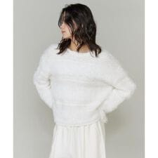 《大きいサイズ》フェザーヤーンプルオーバー