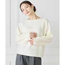 《大きいサイズ》カシミヤ混ドルマンスリーブニット《WEB限定カラー》