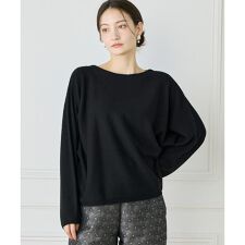 《WEB限定カラー》カシミヤ混ドルマンスリーブニット