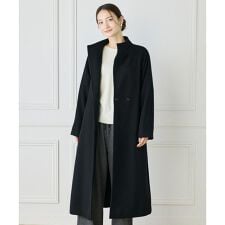 《大きいサイズ》スタンドカラーラグランスリーブコート