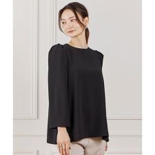 袖タックブラウス