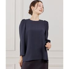 《大きいサイズ》袖タックブラウス