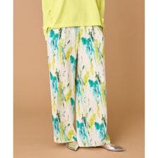 《大きいサイズ》プリントワイドパンツ