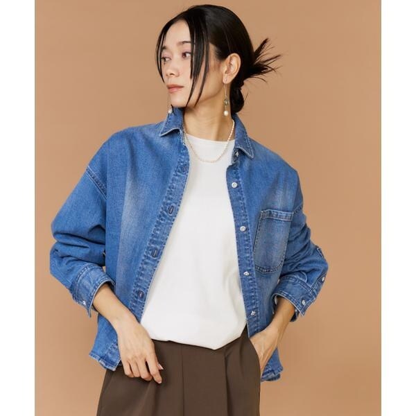 INED別注》スーパービッグ・シャツAlmond《Healthy DENIM》 | イネド