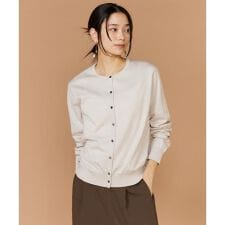 FF30ゲージクルーネックカーディガン