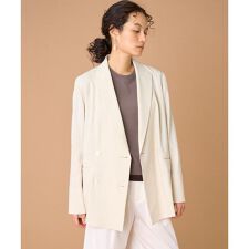 大きいサイズ》リネンダブルブレストジャケット《PONTETORTO 