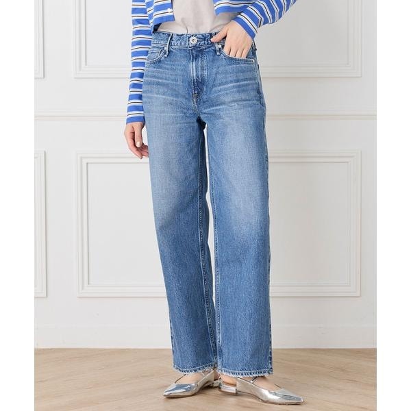 ワイドストレートデニムパンツ THE NIECE MID-RISE《upper hights