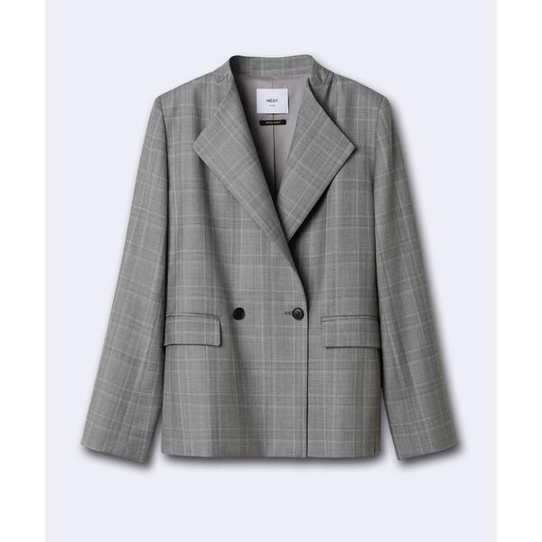 INEDIT》ラウンドネックダブルジャケット《Loro Piana