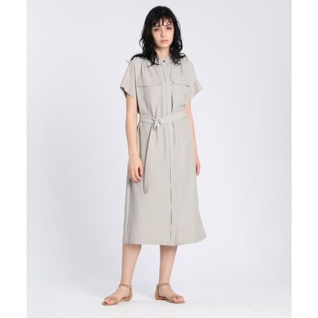 サファリデザインシャツワンピース イネド Ined ファッション通販 マルイウェブチャネル