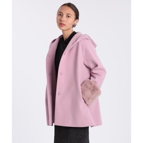 Maglie Par Ef De フーデットハーフコート Super110 S Wool マーリエ パー エフデ Maglie Par Ef De ファッション通販 マルイウェブチャネル