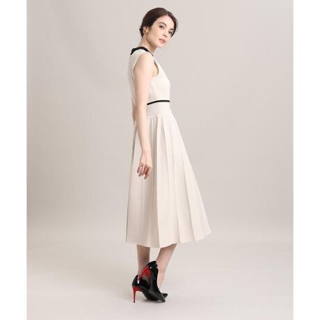 大きいサイズ バイカラーニットワンピース M Maglie Le Cassetto エフデ Ef De ファッション通販 マルイウェブチャネル