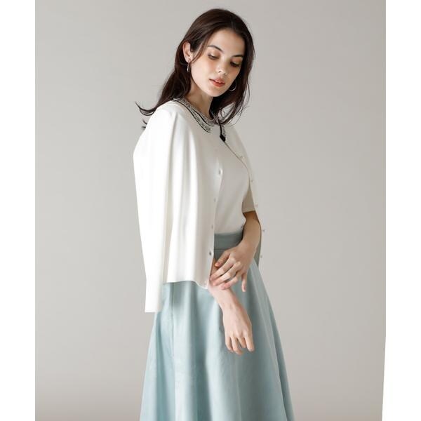 【ついに再販開始！】 大きいサイズ》ビジューネックカーディガン《Maglie par ef-de トップス