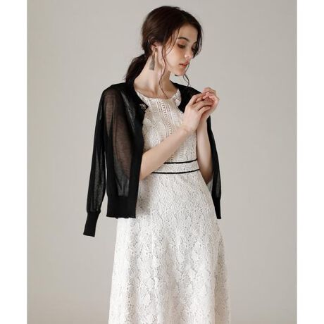 大きいサイズ》シアービジューカーディガン 《Maglie par ef-de  