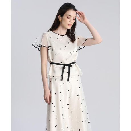 大きいサイズ》エンブロイダリーレースブラウス《Maglie WHITE 