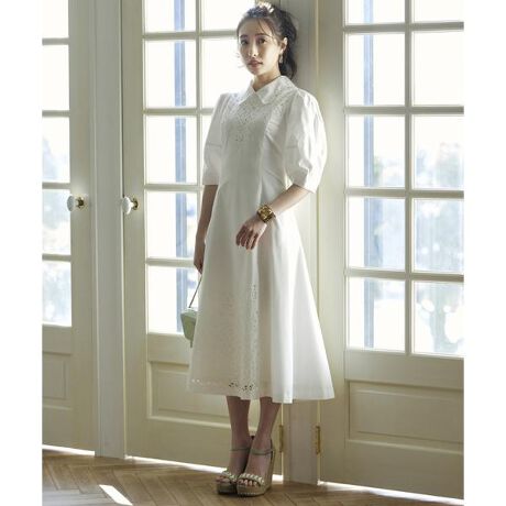 M Maglie le cassetto×冨張愛》ドラマティック刺繍ワンピース  