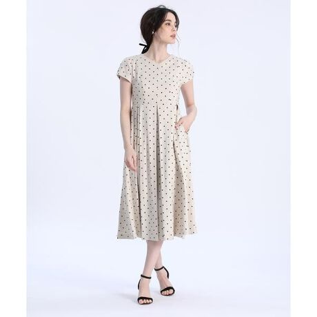 大きいサイズ》ドットプリントワンピース《Maglie par ef-de 