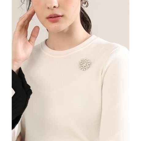 マーリエパーエフデ 紫陽花柄 トップス Maglie par ef-de》リース型 
