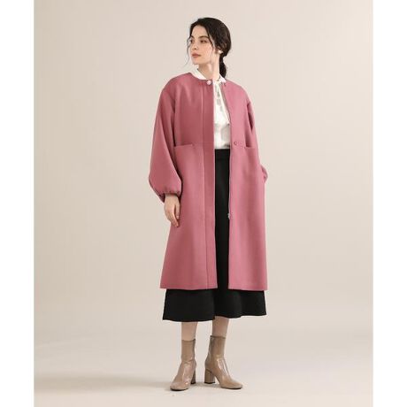 Maglie par ef-de》ボリュームスリーブジップコート《Super110