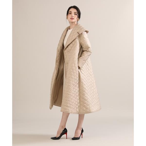 プラスサイズ》テントラインキルティングコート《Maglie par ef-de