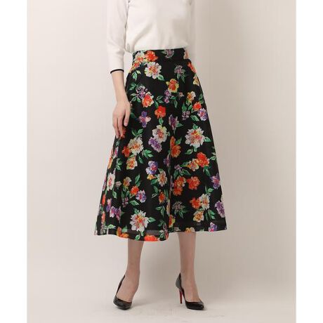 大きいサイズ》フラワープリントスカート《Maglie par ef-de  