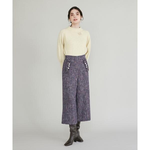 ミックスツイードガウチョパンツ | マーリエ ル カセット(Maglie le
