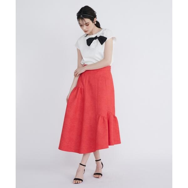 M Maglie le cassetto》フラワージャガードアシメスカート | マーリエ