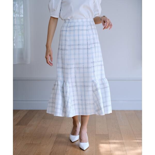 Drawer ツイードスカート Drawer（ドゥロワー）の「Drawer ツイード スカート（スカート）」 - WEAR