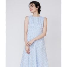 《大きいサイズ》刺繍レースワンピース