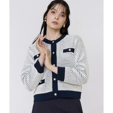 マーリエ ル カセット(Maglie le cassetto)のバルキーニットジャケット