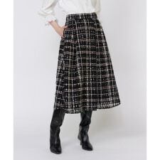 マーリエ ル カセット(Maglie le cassetto)のチュールチェックタックスカート