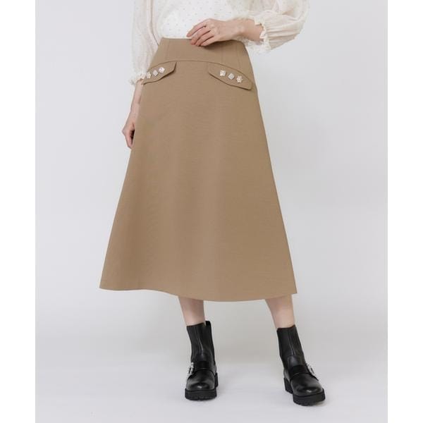 マーリエパーエフデ　タフタスカート TAFFETA TUCK SKIRT / タフタタックスカート｜DÉPAREILLÉ