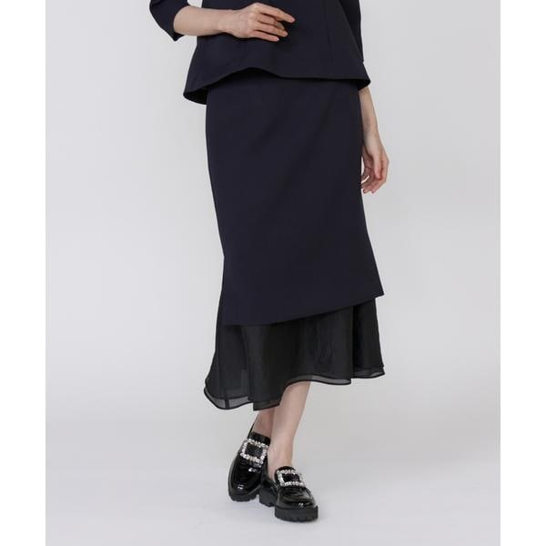 新品★未使用★マーリエルカセット【19号】ボタニカル柄ミディ丈タックスカート ボタニカル柄ミディ丈タックスカート | マーリエ ル カセット