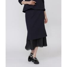 《M Maglie le cassetto》シアーヘムマーメイドスカート