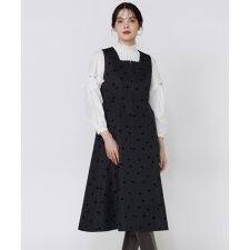 マーリエ ル カセット(Maglie le cassetto)の《M Maglie le cassetto》《WEB限定》ドットフロッキーワンピース