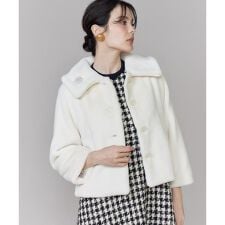 《M Maglie le cassetto》ふわふわファーブルゾン