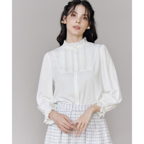 大きいサイズ》ピコフリルブラウス《M Maglie le cassetto