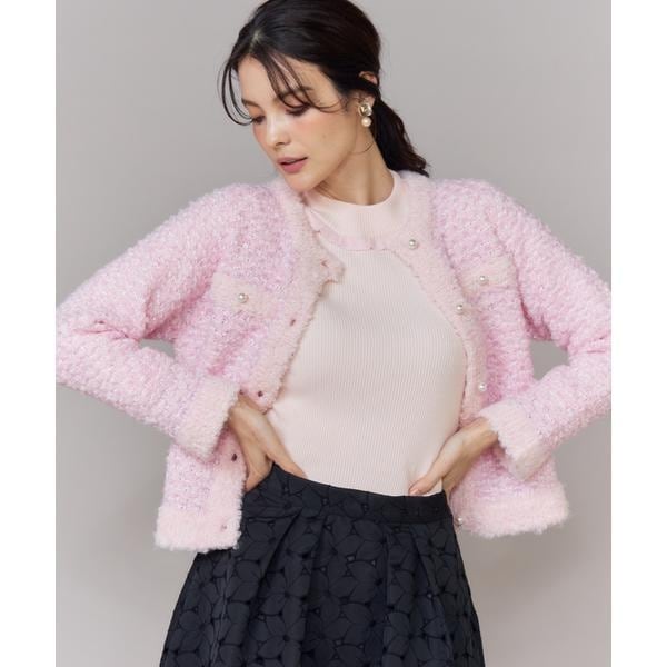 追加2》配色トリミングミラノリブショートジャケット | ノーブル(Noble