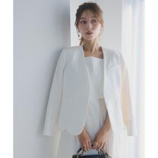 レディース ノーカラージャケット (白色・ホワイト系) の一覧 | マルイ 