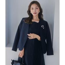 《プラスサイズ》ハンサムスカラップジャケット《M Maglie le cassetto×吉田理