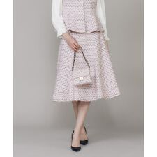 《大きいサイズ》フリンジツイードスカート《M Maglie le cassetto》